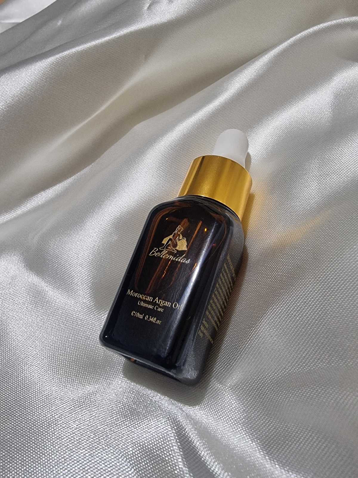 Bellemidas Argan Oil as a hair serum for shine and nourishment